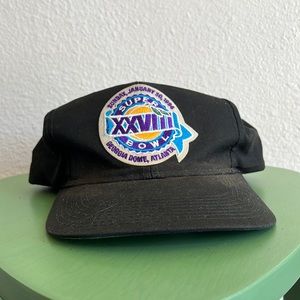 Vintage Super Bowl XXVIII Georgia Dome Atlanta 1994 SnapBack Hat / Cap